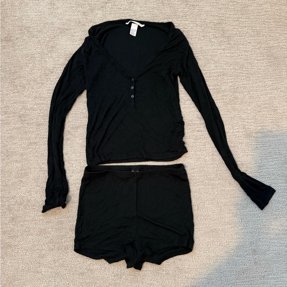 Victoria's Secret Black Pajama Set
